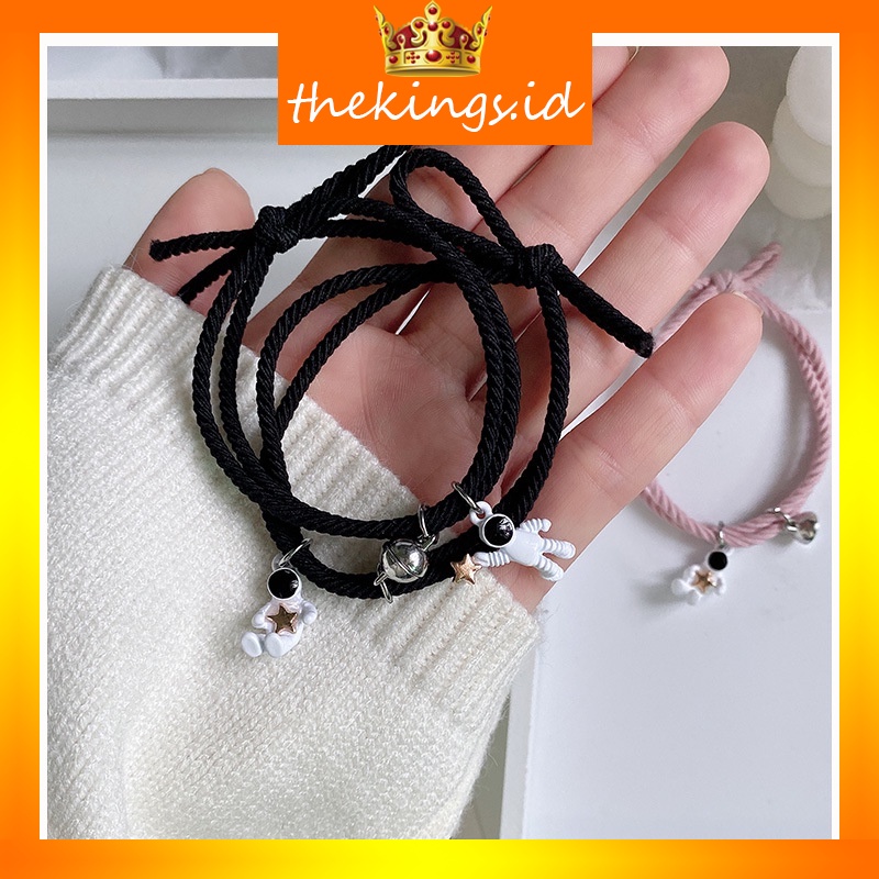 COD 2 Pcs Gelang Couple Magnet Gelang Tali  Attract Persahabatan Tangan Wanita Bracelets