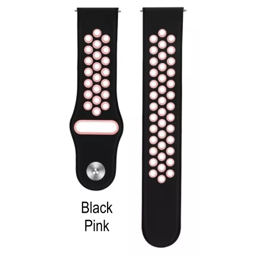 NKL 20mm Tali Jam Eggel Valor - Strap Rubber Silikon Model Nike Sporty