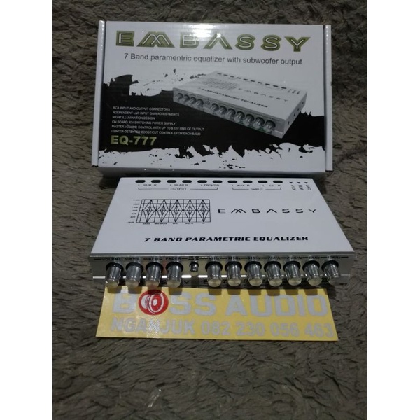 PARAMETRIC PREAMP 7 BAND EQUALIZER EMBASSY EQ-777