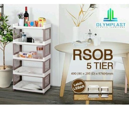 Kirim LANGSUNG ❁ RAK PLASTIK SERBAGUNA SUSUN OLYMPLAST RSOB 3 4 5 SUSUN RAK DAPUR,,,