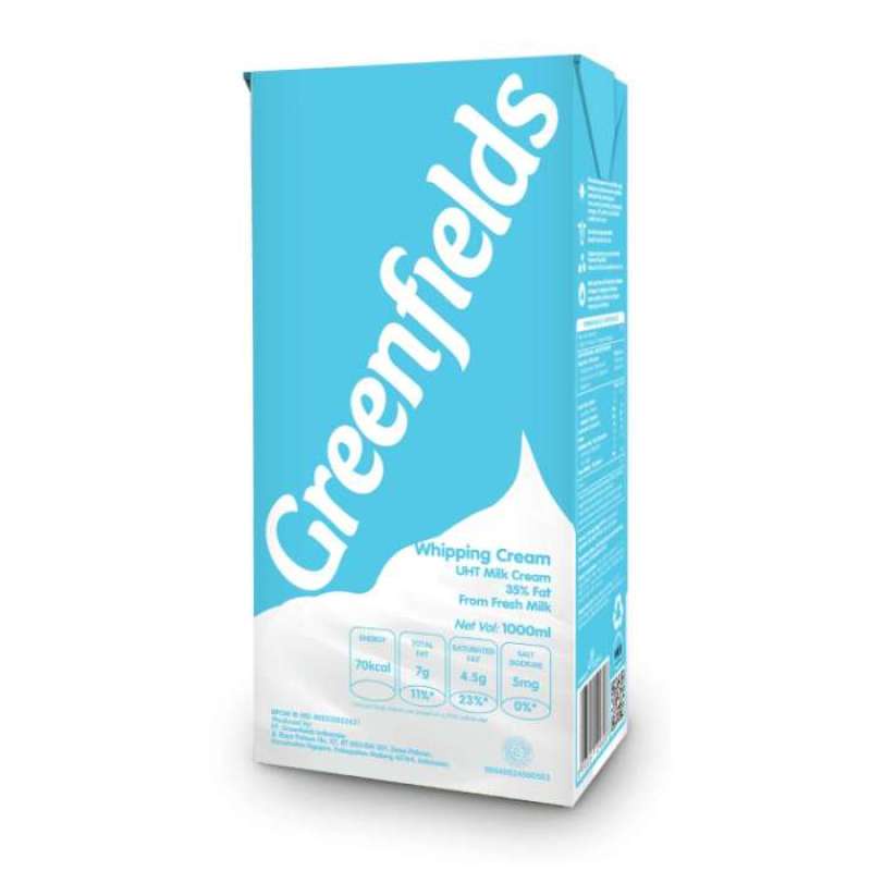 Greenfields Whipping Cream Packaging