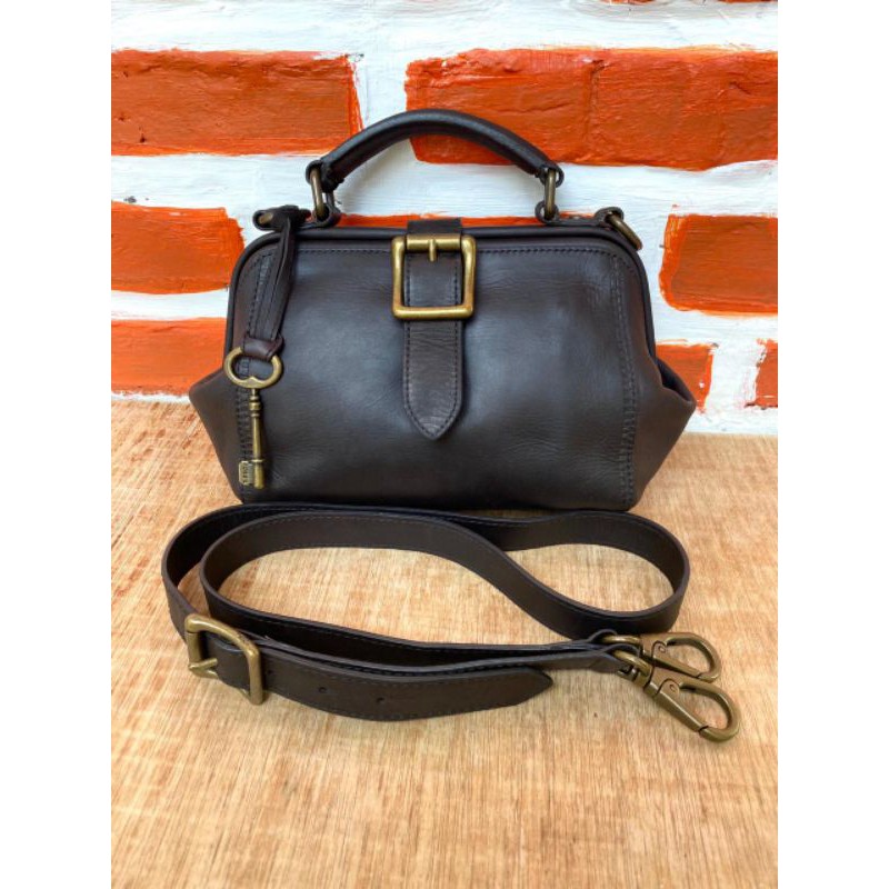 preloved fossil vrv frame slingbag