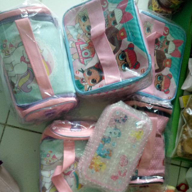 Kotak Makan Anak Karakter Pony Tsum Doraemon Spiderman Cars Lunch Box Tempat Makan Mini Bento Bekal