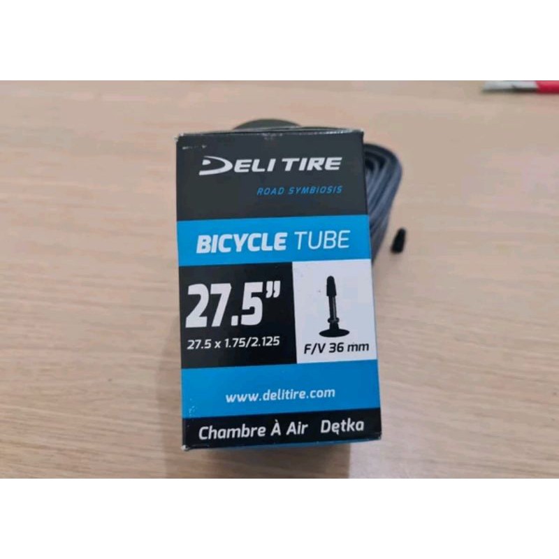 Ban Dalam Sepeda Merk Deli Tire Tube 27.5 x 1.75 - 2.125 Mtb dop Pentil Presta .code-8994242001975