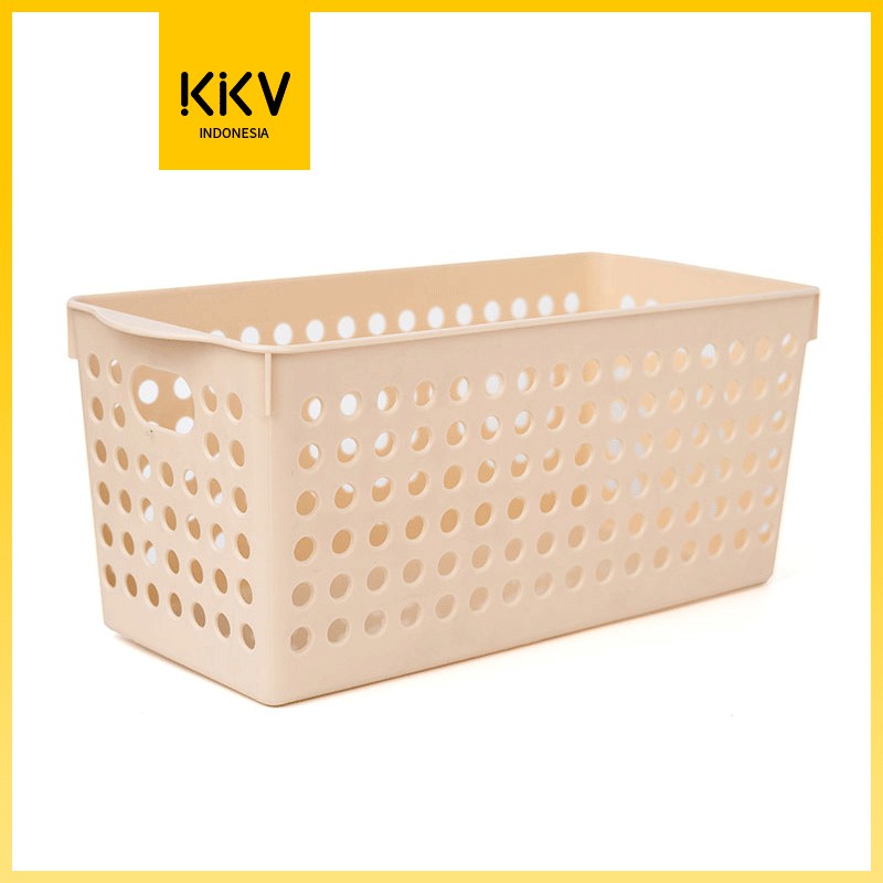 Kkv - Sunmiki Small Plastic Storage Basket / Kotak Penyimpanan / Kotak Organizer / Keranjang/Storage