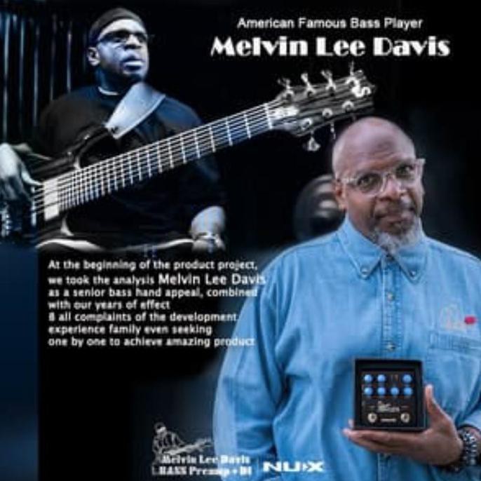 Nux Melvin Lee Davis Bass Preamp + Di Nbp5 Efek Gitar Bass Preamp