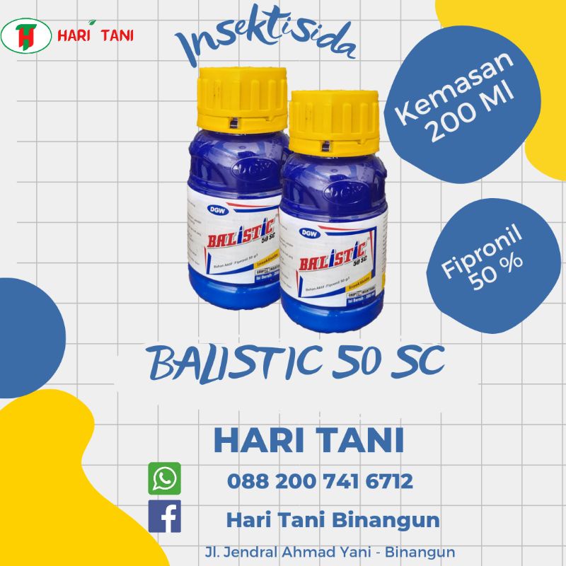 Insektisida Balistic 200 ml, Fipronil, hama Penggerek Batang, Hama Sundep Padi