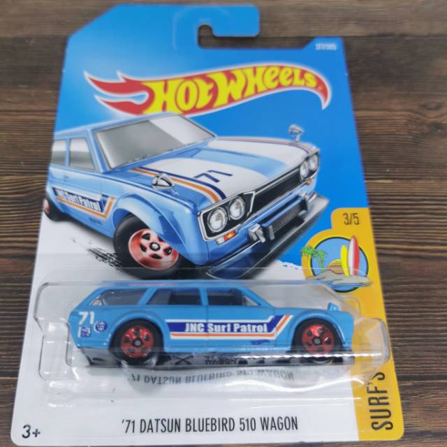 Hot Wheels 71 Datsun Bluebird 510 Wagon Biru hotwheels reguler