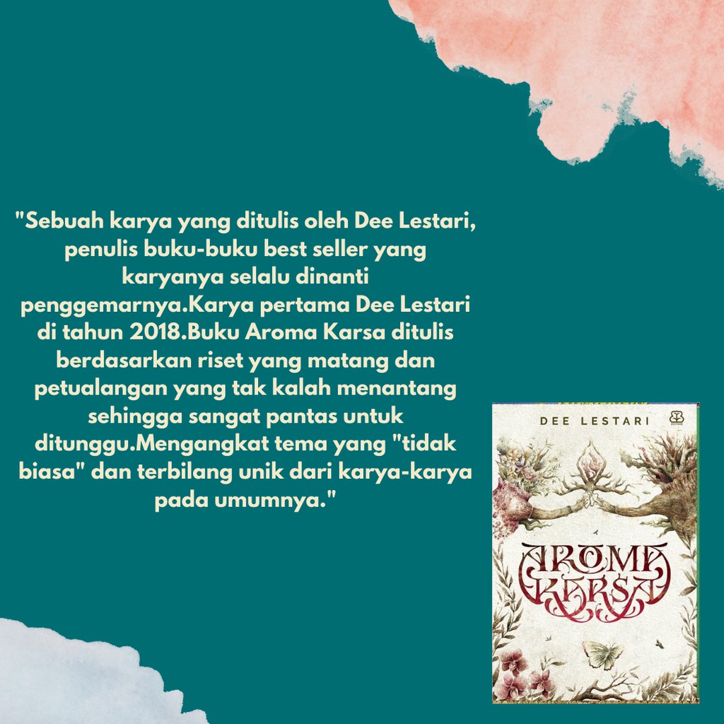 ORIGINAL NOVEL AROMA KARSA - DEE LESTARI LANGSUNG KIRIM