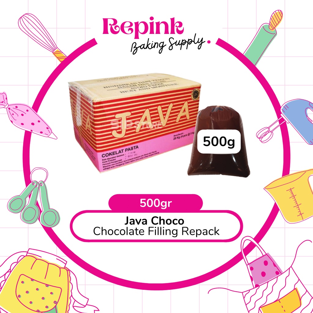 

Java Choco Chocolate Filling Repack 500g | Java Choco Isian Coklat