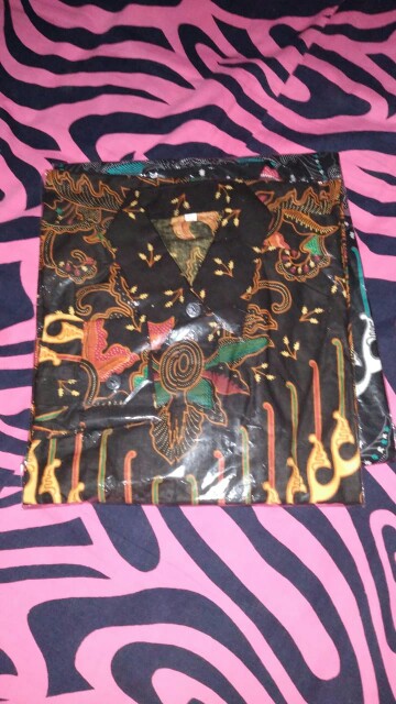 Kemeja Batik Pria Lengan Panjang M L Xl Xxl