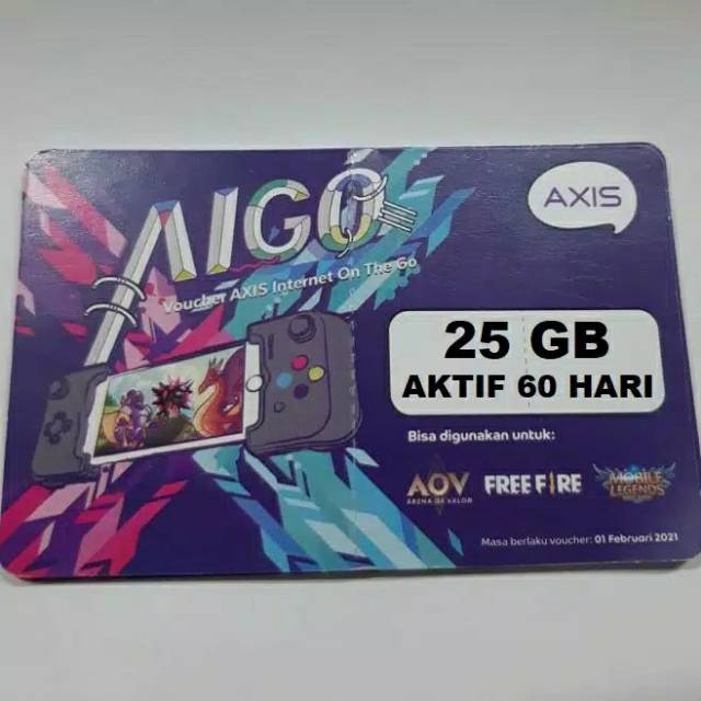 Voucher Axis aigo kuota 25GB