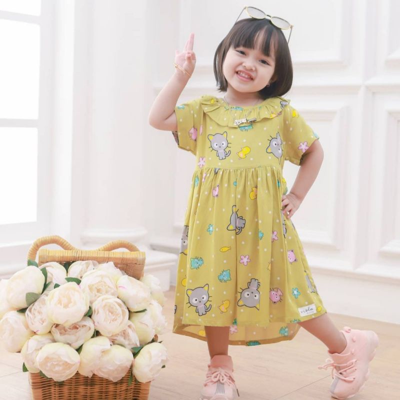 Afsheenastore Dress Anak Rayon Minie