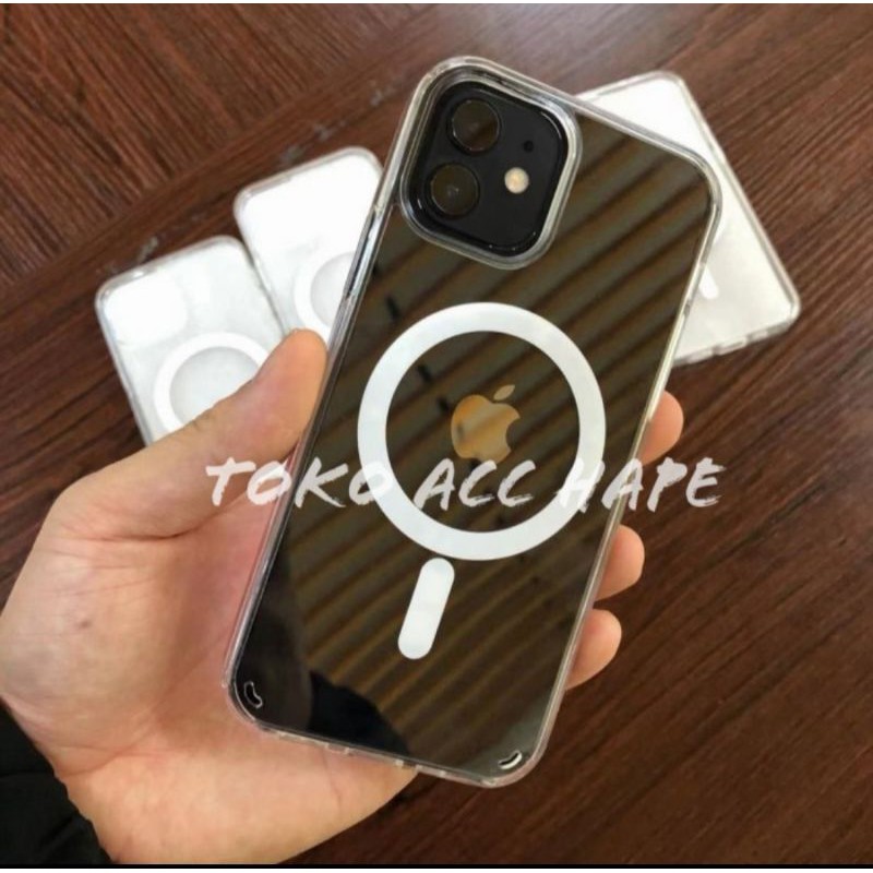 IPHONE 11/11 PRO/11 PRO MAX MAGSAFE CLEAR CASE ANTI CRACK BENING HIGHCOPY PREMIUM QUALITY