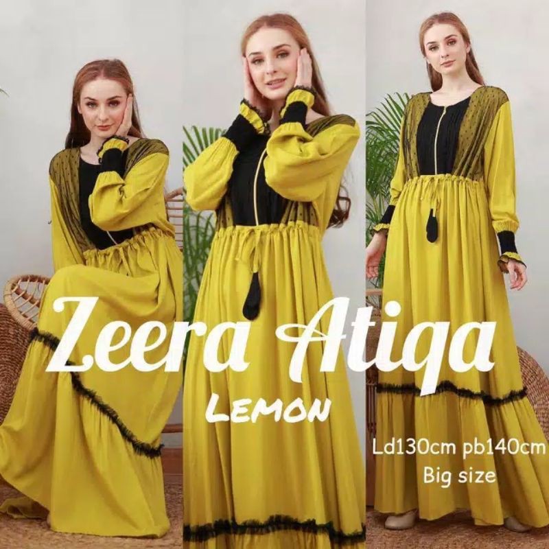 Daster Arab Zeera Atiqa Big Size by Zeera Original