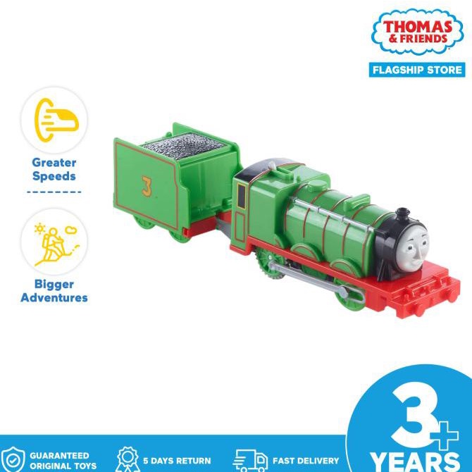 Thomas and Friends TrackMaster Motorized Engine (Henry) -Mainan Kereta