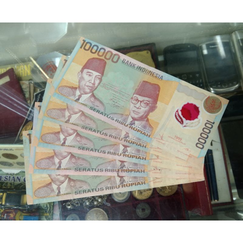 Uang kuno 100.000 Polymer