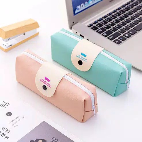 Kotak Pensil Moustache Simple Kotak Pensil Korea Polos Kotak Pensil Moustache Simple Kotak Pensil Korea Polos