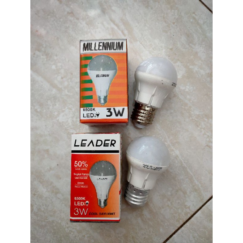 LAMPU LED 3W  PUTIH Termurah Hemat Energy 3 watt Bohlam 3watt  3 w 3watt TERMURAH