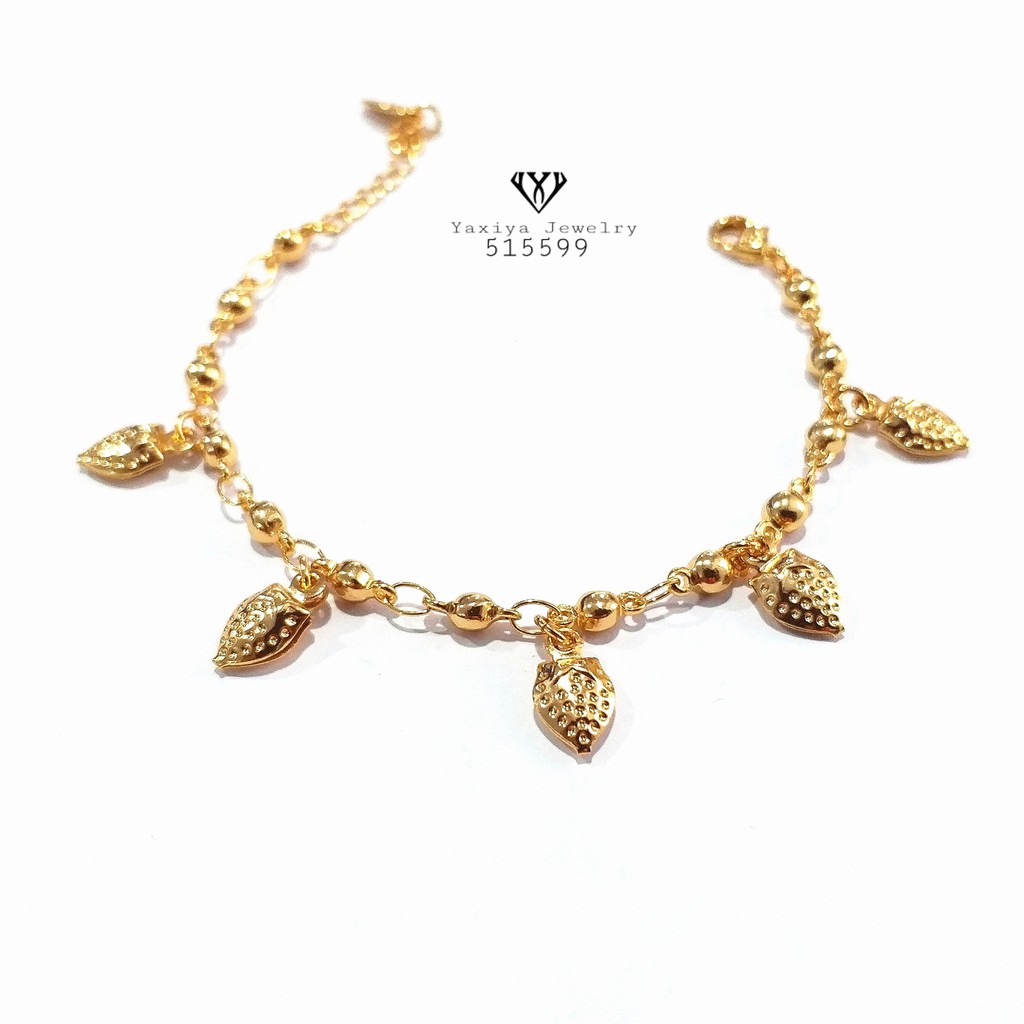

Gelang Anak strowberry Perhiasan Lapis Emas yaxiya 129