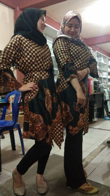 Maura Couple - Sania Ruffle Batik Couple Ori Ndoro Jowi Dnt Garansi Termurah Shopee - Tunik Ziggy