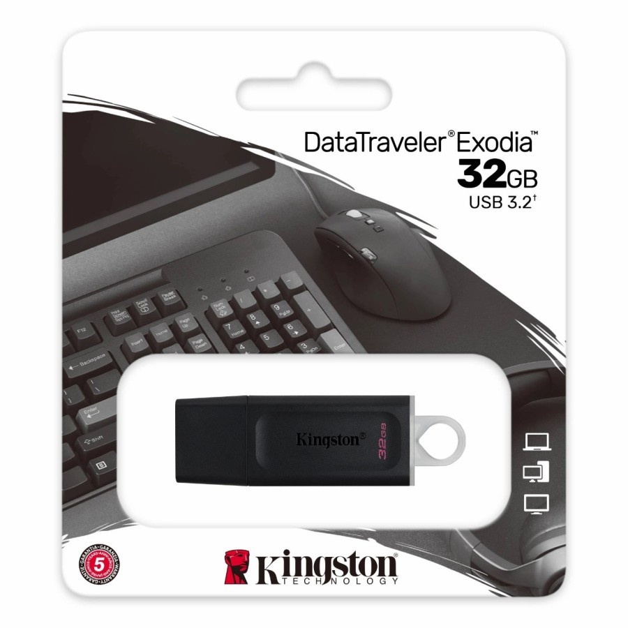 Flashdisk 32GB Kingston EXODIA USB 3.2 ORIGINAL USB FLASHDISK KINGSTON