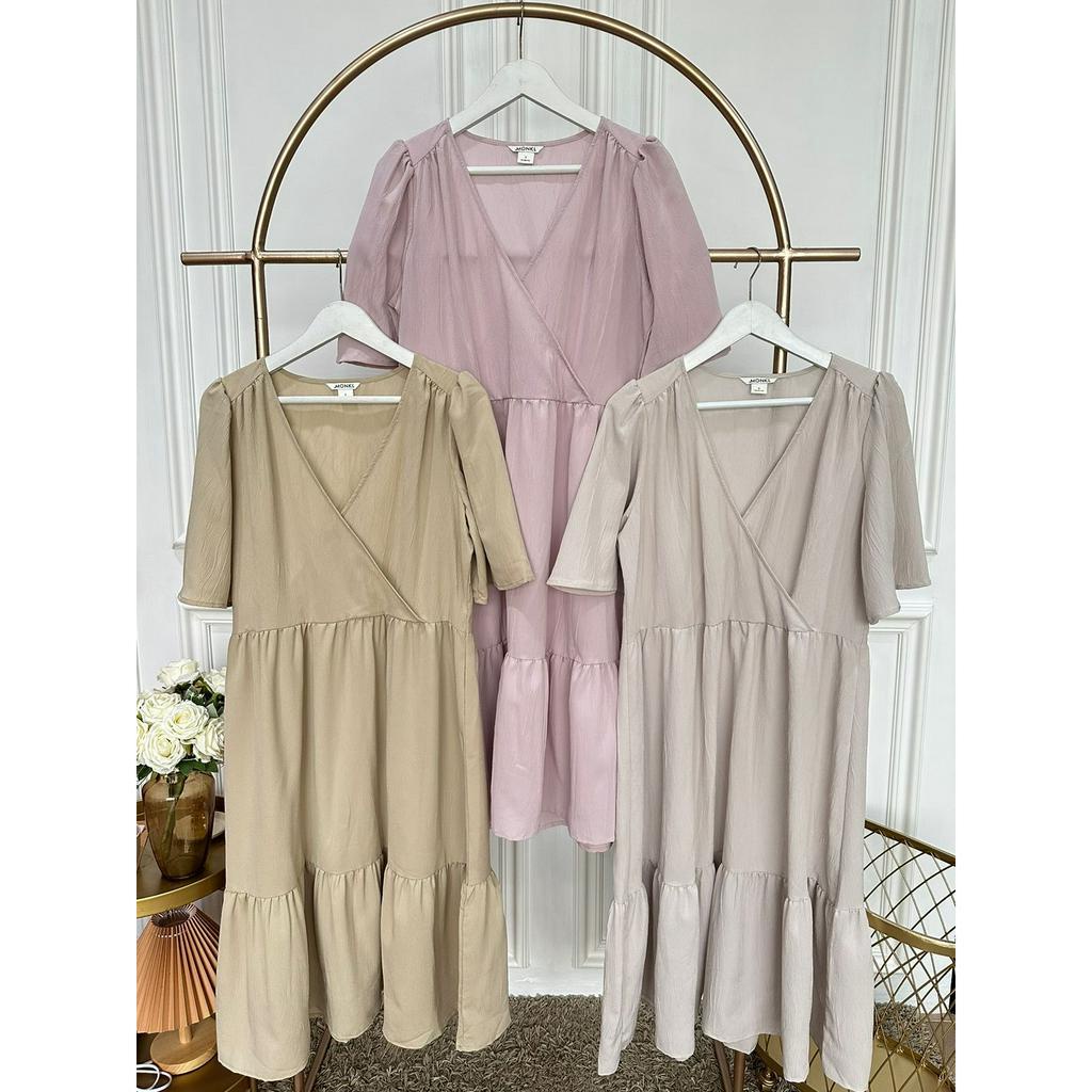 MNK midi wrap dress