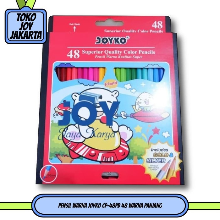 

Pensil Warna Joyko CP-48PB 48 warna panjang