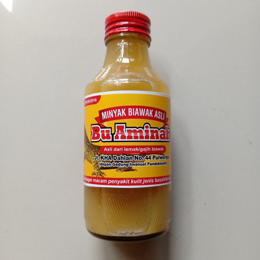 Minyak Biawak Asli 140 ml Obat Gatal Kulit Alergi Bisul Kadas Kurap Exsim Gudik Kutu Air Menghilangk