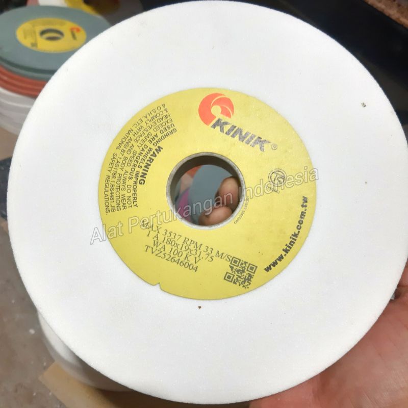 KINIK Batu Gerinda Duduk Asah Pisau dll 7 inch 180 x 19 x 31,75 mm Grinding Wheel Grit 100 Poles Bat