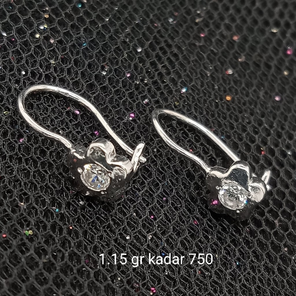 NEW Anting Emas 17 K - 1.15 gr Kadar 750 - 2496