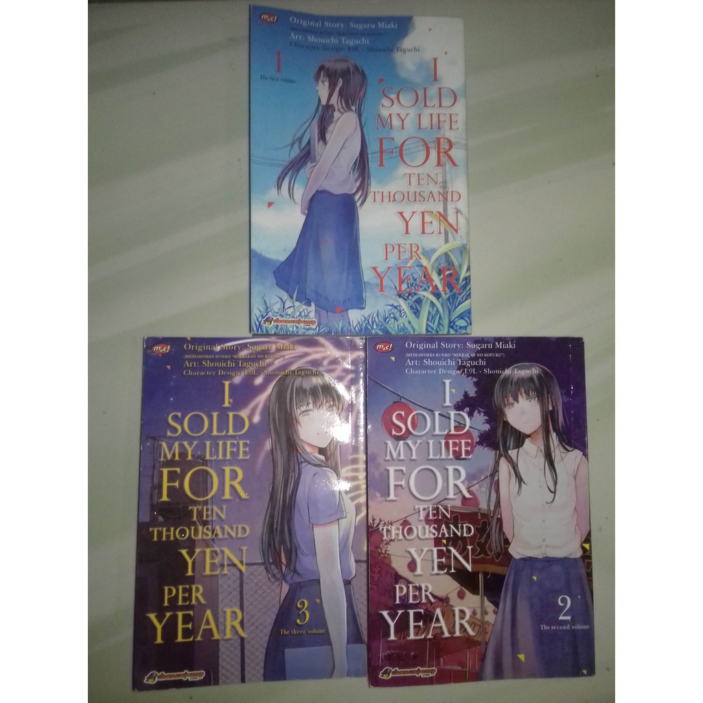 Komik I Sold My Life for Ten Thousand Yen per Year Set Vol. 1-3 END (Kolpri Mulus)