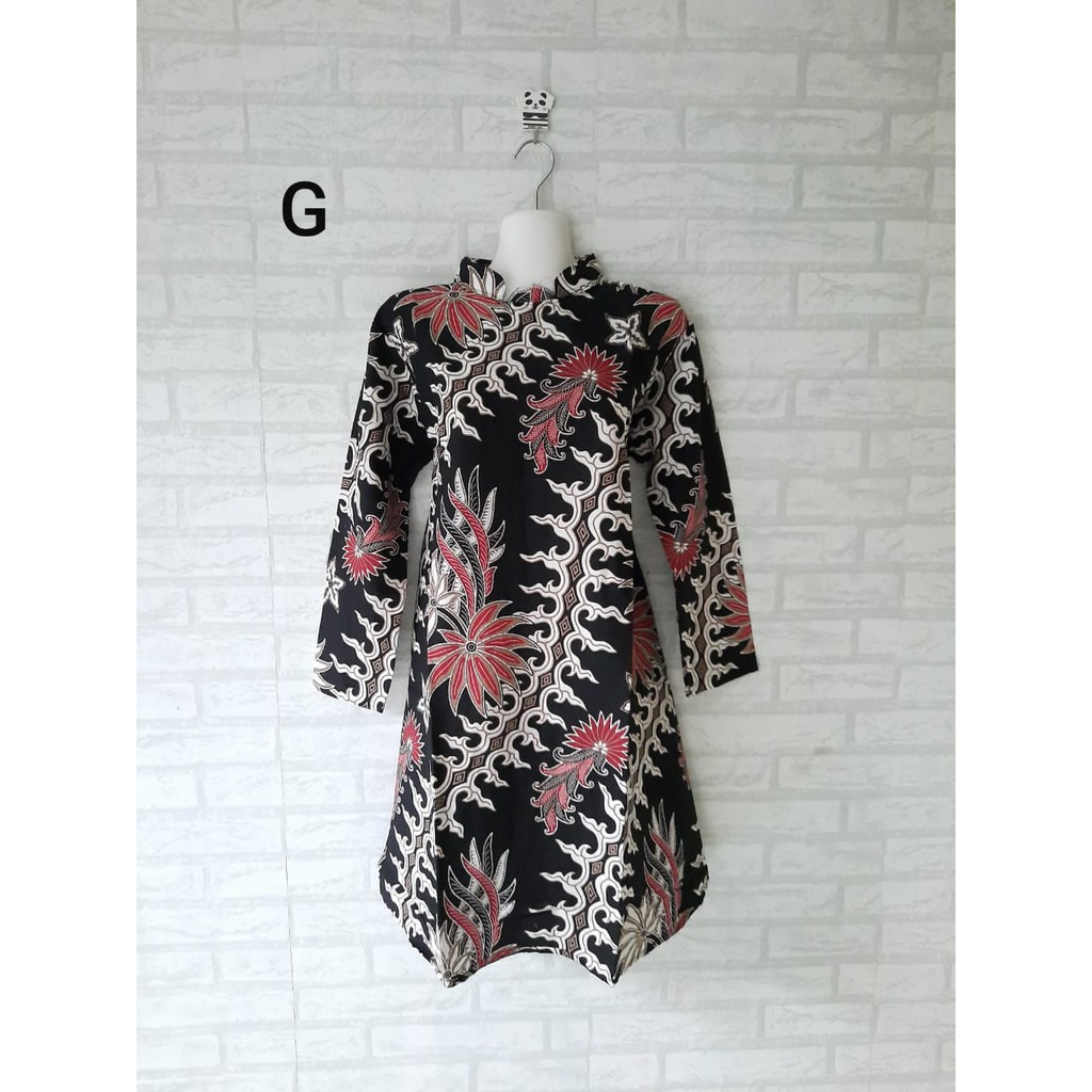 tunik batik kerja/ dress batik jumbo/ seragam batik/ seragam batik jogja/ seragam kerja/ tunik jumbo