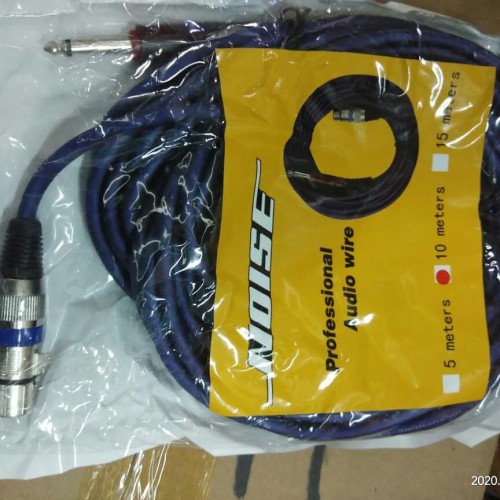 KABEL MICROPHONE PREMIUM NOISE 10 METER BERKUALITAS