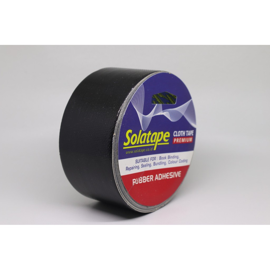 

CLOTH TAPE/LAKBAN KAIN WARNA HITAM SOLATAPE BERKUALITAS