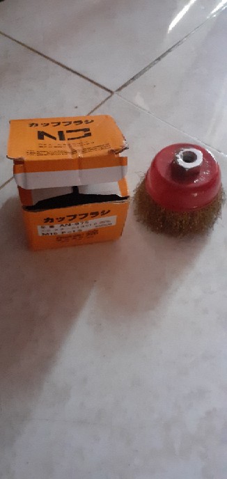 Sikat Kuningan Gerinda/sikat Mangkok Kuningan