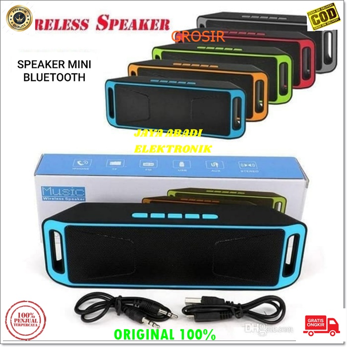 J243 ORIGINAL SPEAKER MINI PORTABLE BLUETOOTH SPK FM RADIO MUSIK AUDIO PENGERAS SUARA SOUND SISTEM USB MP3 SYSTEM CHARGER CASAN POWER SUARA JERNIH DAN NGEBASS cas baterai mic call HIFI quality TF Card power mini battrey smart microphone for hangsfree hand