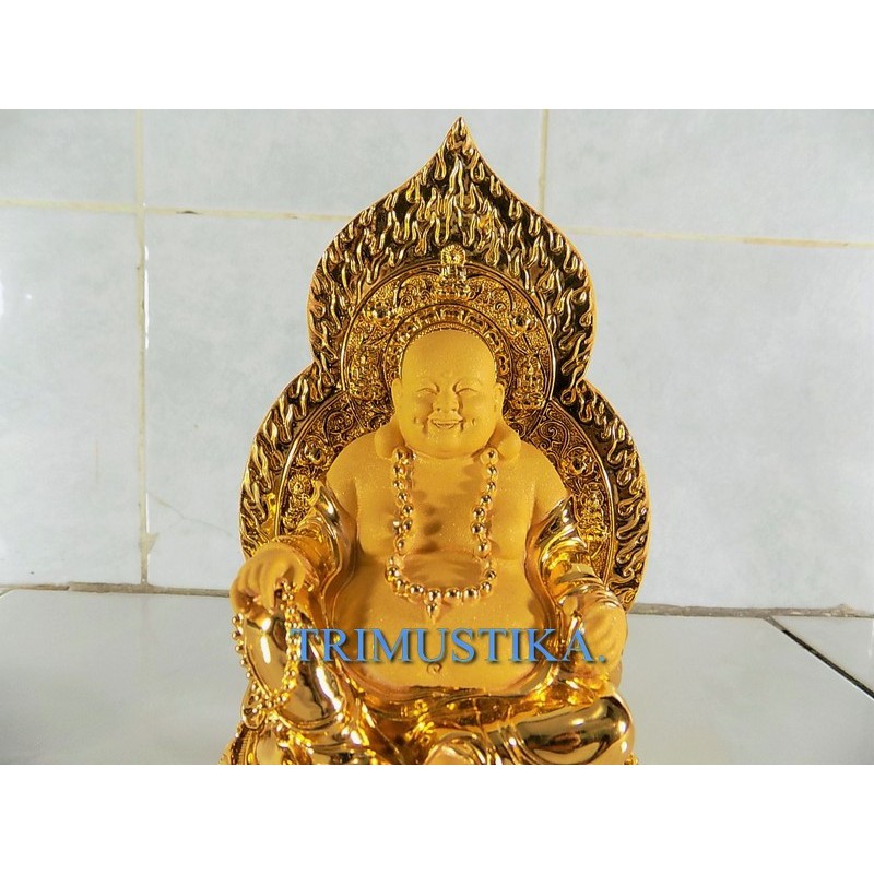 Jual Patung Buddha Mi Le Fo Milefho Budha Maitreya Ber Aura Warna