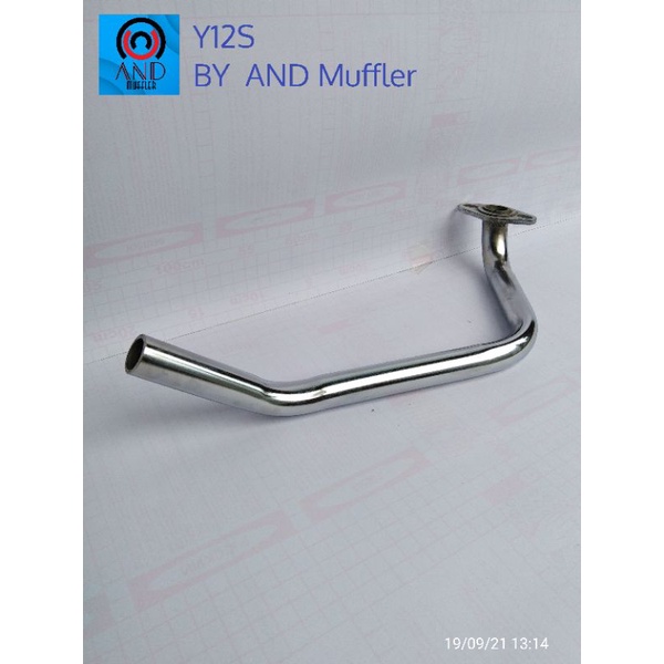 leher/pipa knalpot standar honda beat karbu, full chrome