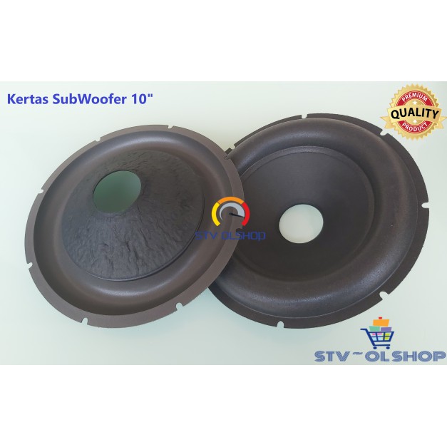 Kertas Speaker 10&quot; Subwoofer Import / Daun Speaker 10&quot; Subwoofer