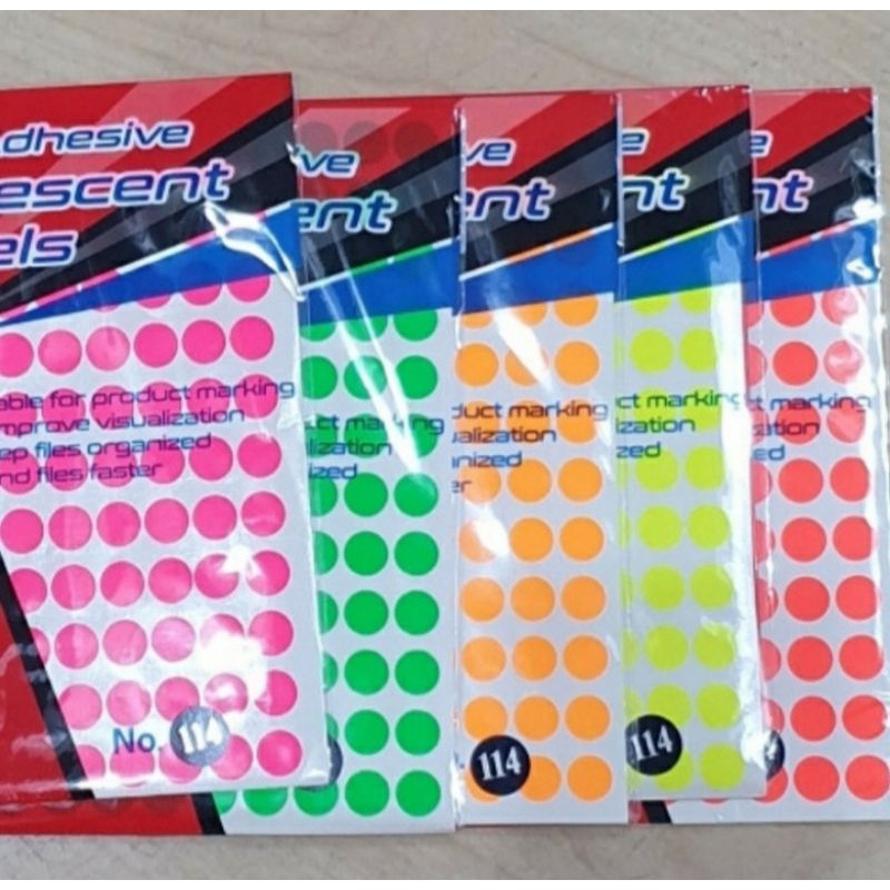 

Label Bulat T & J 114 Varian warna