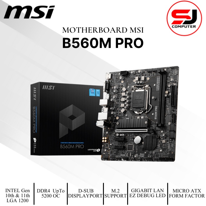 MOTHERBOARD MSI B560M PRO LGA1200