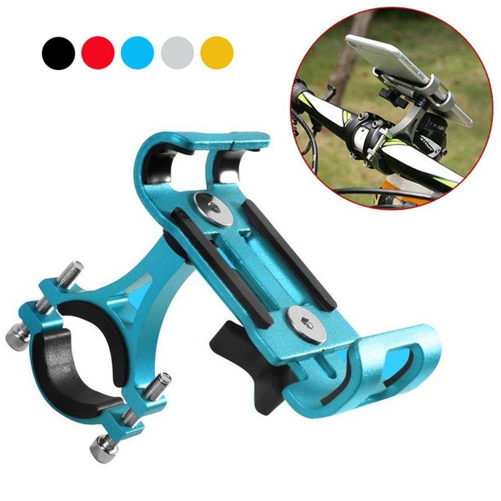 Top Aluminium Alloy Phone Mount Logam Tahan Lama Stang Stand Bracket Penyangga Ponsel