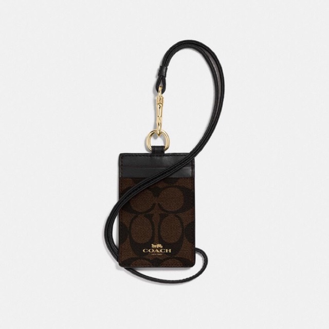 ID Lanyard Coach Ori - Colorblock Signature Canvas