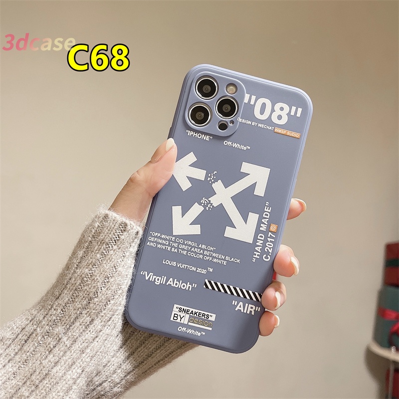 Case Xiaomi Redmi POCO C3 X3 NFC X3 PRO M3 Redmi 9 9C NFC 9A 9i 9T 9AT 9 PRO Power 10X POCO M2 PRO Redmi Note 9 8 10 10S 9 PRO MAX 9S A16 A7 A5S A15 Y12 Y20 The New Pretty Street Fashion Off White Silicone Case