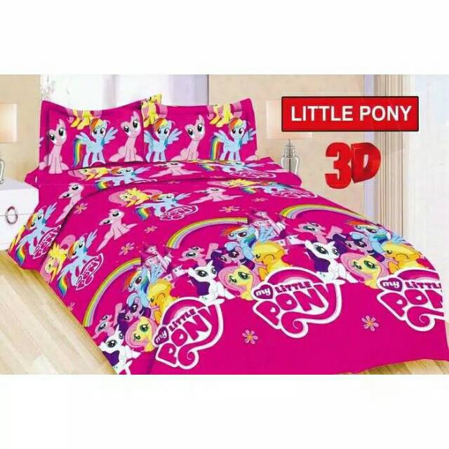 Sprei Bonita B4 Little Pony  160/180x200