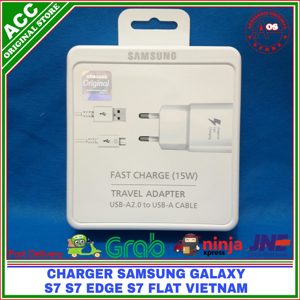 Charger Samsung Galaxy s6 s6 EDGE S7 Flat ORIGINAL VIETNAM 100% 15Watt