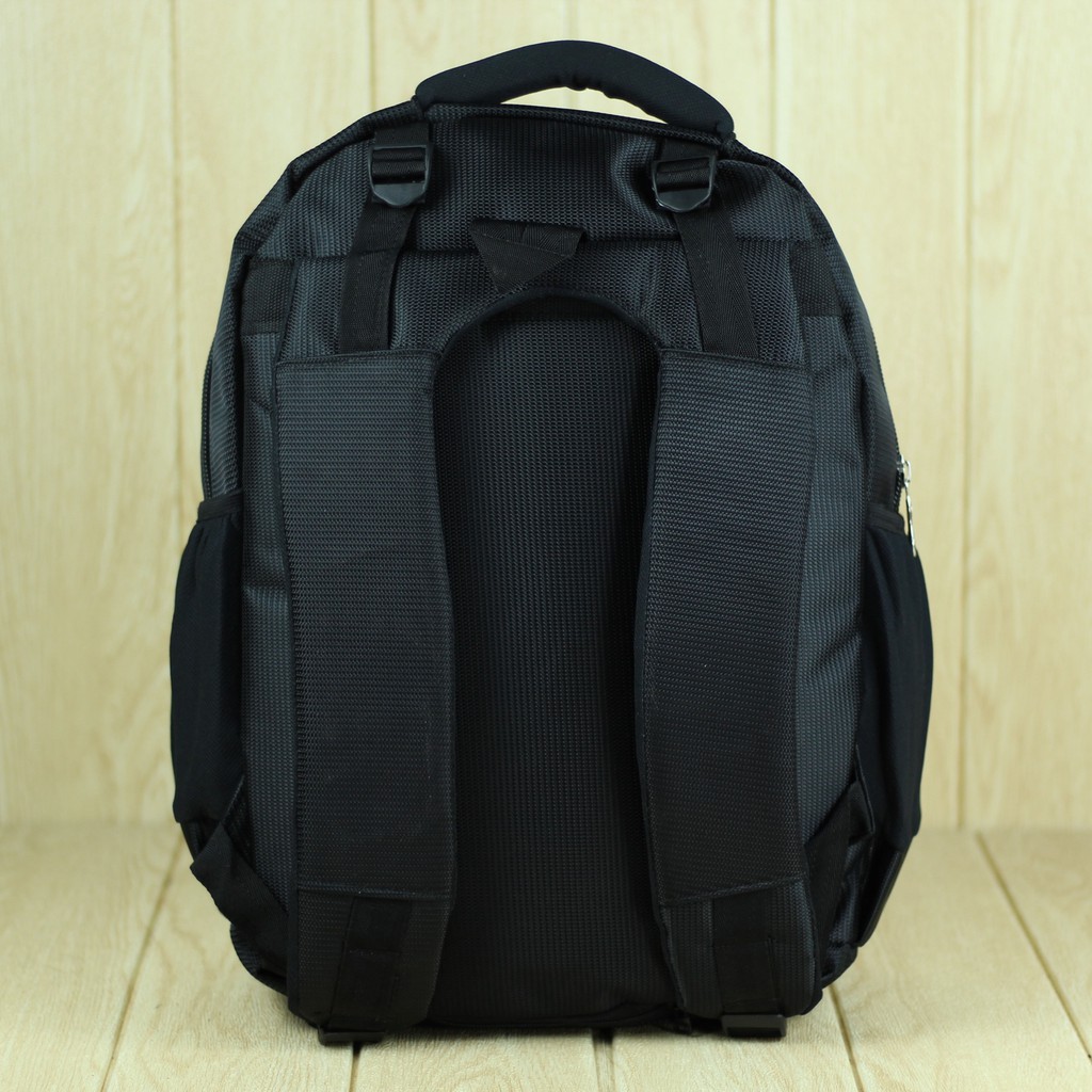 Back Pack Cowok Polo Global 9617 Hitam Ransel Pria Sekolah Kerja Keren