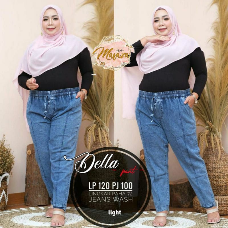 Celana Begi Pants Jumbo Bahan Jeans