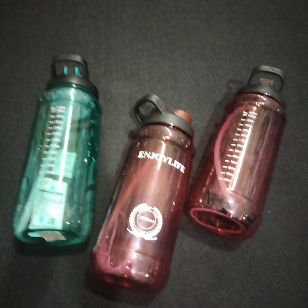 Grosir Termurah 1 Pcs Botol Plastik Import Enjoy Life Cantik Belum Packing | Botol 2 Liter | Botol M